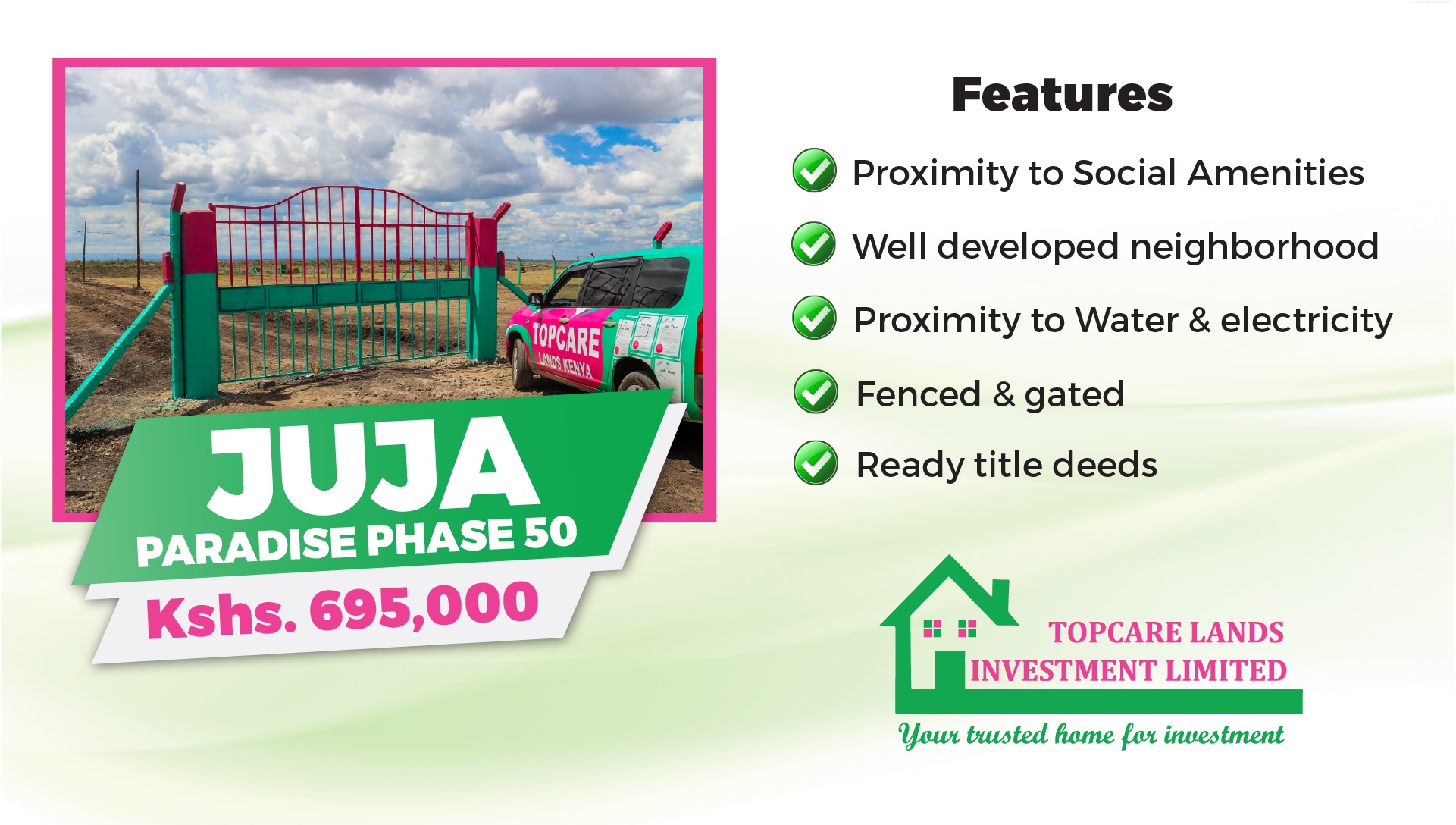 JUJA PARADISE PHASE 50 – PLOTS FOR SALE